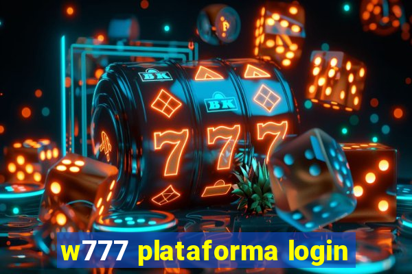 w777 plataforma login